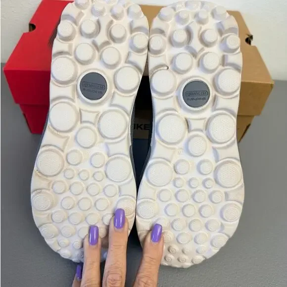 Skechers GOwalk Classic Danyl Gray Pink Sneakers Women 7 Slip On Comfort - Picture 5 of 10